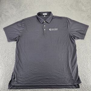 Peter‎ Millar Shirt Mens XXL Gray Summer Comfort Polo Golf Outdoors Short Sleeve